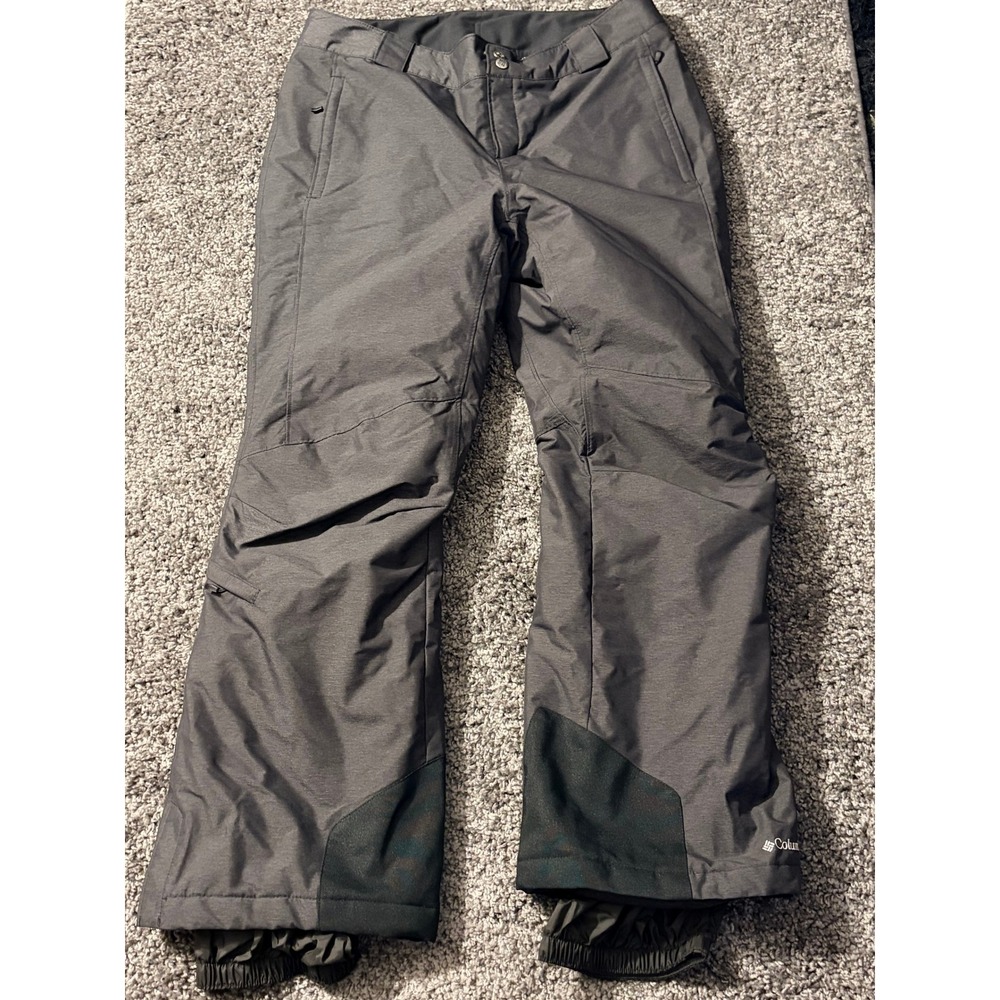 Columbia Mens Omni-Heat Snow Pants Gray Ski Snowboard Insulated Trousers Large